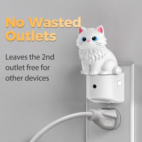 Image of DORESshop LED Night Light for Kids, Ragdoll Cat Night Lights Plug into Wall, 8 Colors+ Soft White 3000K Nightlight, Dusk to Dawn Sensor, Nightlights for Kids Room, Bedroom, Birthday Gift