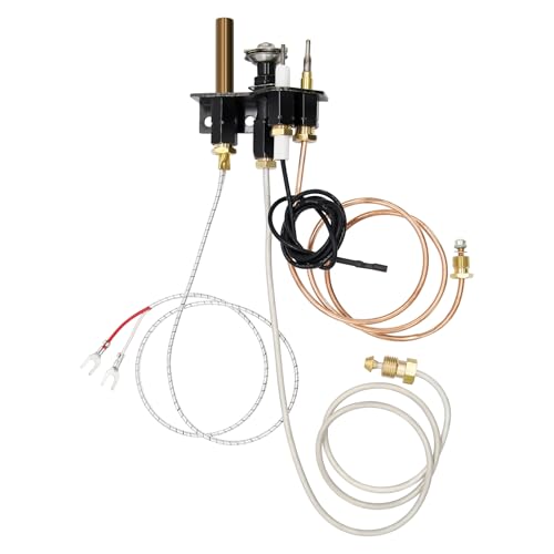 Denkuhin 69L17 Pilot Assembly 108084-02 with Thermopile and Thermocouple, Compatible with Lennox Elite, IHP, Merit, Serefina, Superior, Astria Natural Gas Fireplaces Replace 69L1701, J4117, 904405