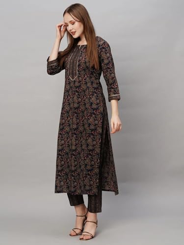 Image of Wedani Cotton Digital Printed Kurta Set for Women