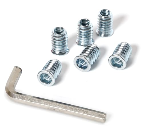Image of 5 /16-18 Threaded Inserts for Wood 20mm Length Furniture Screw in Threaded Insert Nuts 40 Pieces