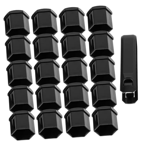 Cabilock 20pcs Car Wheel Nut Caps Durable Plastic Lug Covers for Enhanced Appearance Easy DIY Installation Comprehensive Protection Against Water Damage Includes Clip