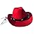 Dog Cowboy Hat,Pet Costume Accessory for Dogs Cats Holiday Costume,Perfect Pets Gift (Red)