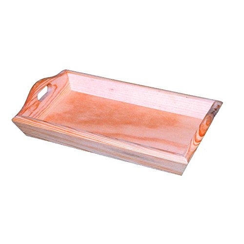 Bandeja panera de Madera Lisa. En Crudo, para Pintar. Medidas (Ancho*Fondo*Alto): 36 * 20 cm.