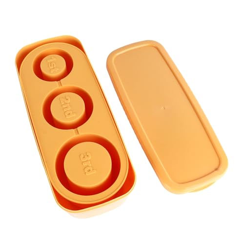 Bandeja de Cubos de Hielo de Silicona con Tapa Amarilla miniatura 1