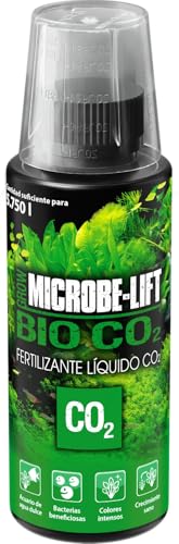 MICROBE-LIFT Bio-CO2-118 ml - Innovador abono líquido de CO2. Promueve el Crecimiento de Las Plantas en acuarios de Agua Dulce con microbios y ácido húmico, Libre de nitratos
