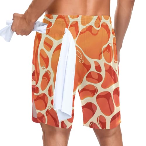 Short de sport pour homme 2 couches avec poche téléphone et boucle de serviette séchage rapide