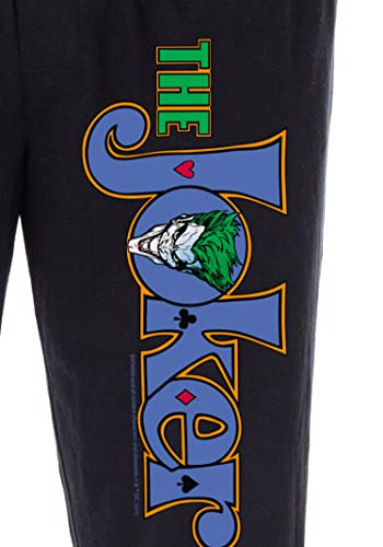 DC Comics Men's The Joker Script Logo Classic Villain Adult Sleepwear Lounge Pajama Pants3