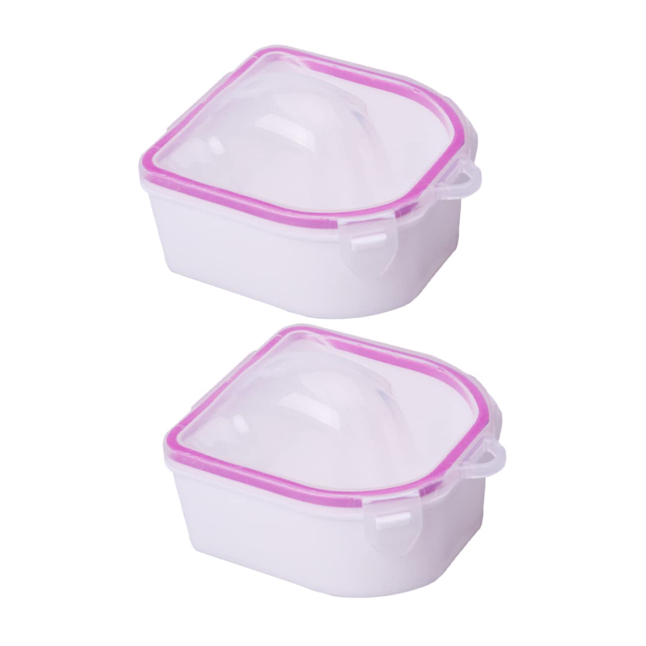 FOMIYES Nail Soaking Bowl 2pcs Manicure Supplies Nail Soak off Bowl Set Acrylic Nail Remover Bowl for Nail Salons Diy Manicure Kit