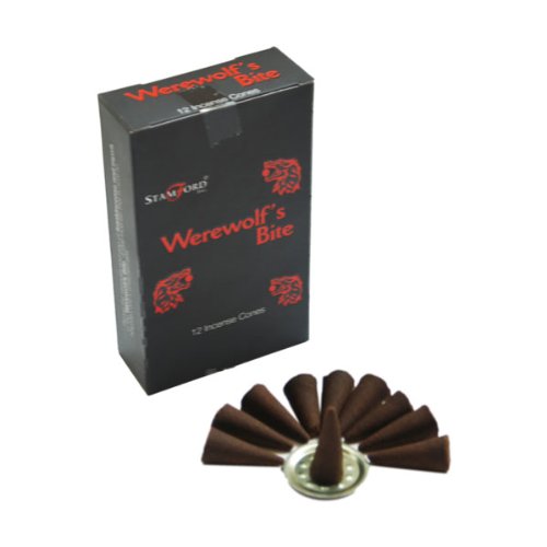 Stamford INC 37183 Werewolf's Bite Incense Mythical Cones x 12 Packs, One Size