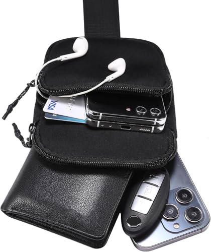 Bolso cruzado impermeable unisex para exteriores miniatura 5