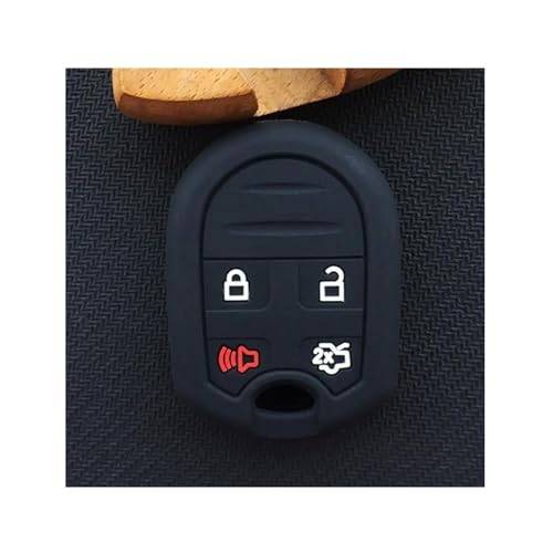 Étui de clé en silicone pour Ford Expedition Taurus X - Finition noire haute résistance