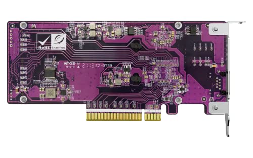 Image of QNAP QM2-2P10G1TB 2 x PCIe Gen3 NVMe SSD & 1 x 10GbE (10G /5G /2.5G /1G /100M) Port Expansion Card to Enhance Performance
