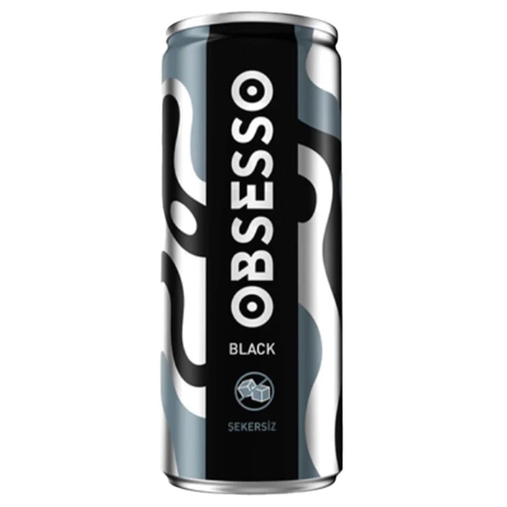Obsesso Black Şekersiz Teneke Kutu 250 ml