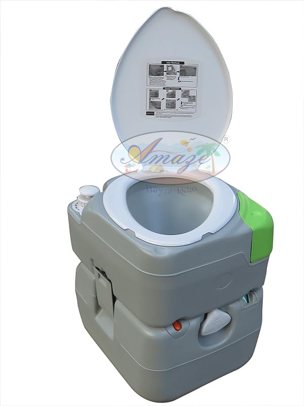 "Amaze" Portable Camping Travelling Caravan Boat Outdoor Toilet Orthopaedically Handicapped Old Age Senior Citizen Hospital Bed Side Aid Event Furniture Commode,Diag-Line -7822Tds-Light Green (B0CN9GRGR2) Amazon Price History, Amazon Price Tracker