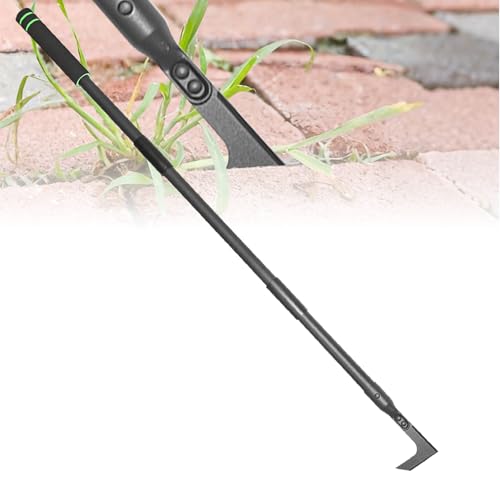 ABtool Weed Puller Manual Crevice Cleaning Tool with 43.7 Long Handle Gardening Weed Remover Tool for Sidewalk Paver Deck Boards Garden Patio