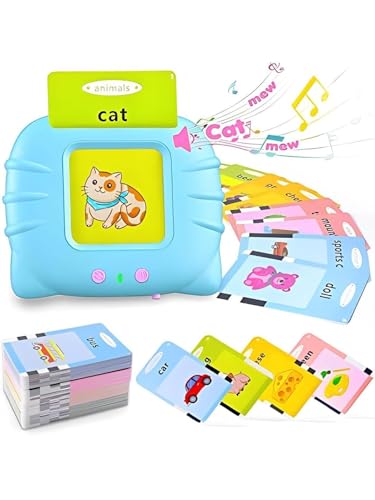 Image of Talking Flash Cards for Kids | 224-Word Learning Device for Toddlers | Montessori Learning Toys for Boys & Girls Ages 2-5 | Preschool Game & Birthday Present