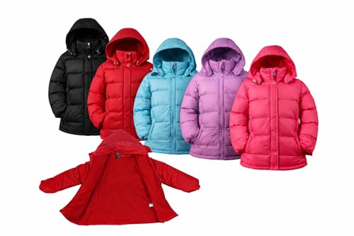 Amazon.com: Revess Kids Hooded Winter Puffer Jacket, Insulated Zip