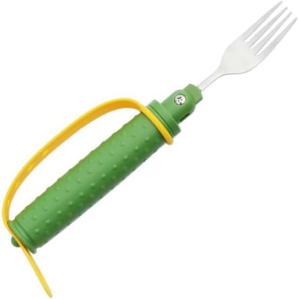 Jhngyjy 360° Rotating Adaptive Fork For Elderly And Disabled - Safe And Practical Eating Aid With Swivel Head - Perfect For Independent Dining
