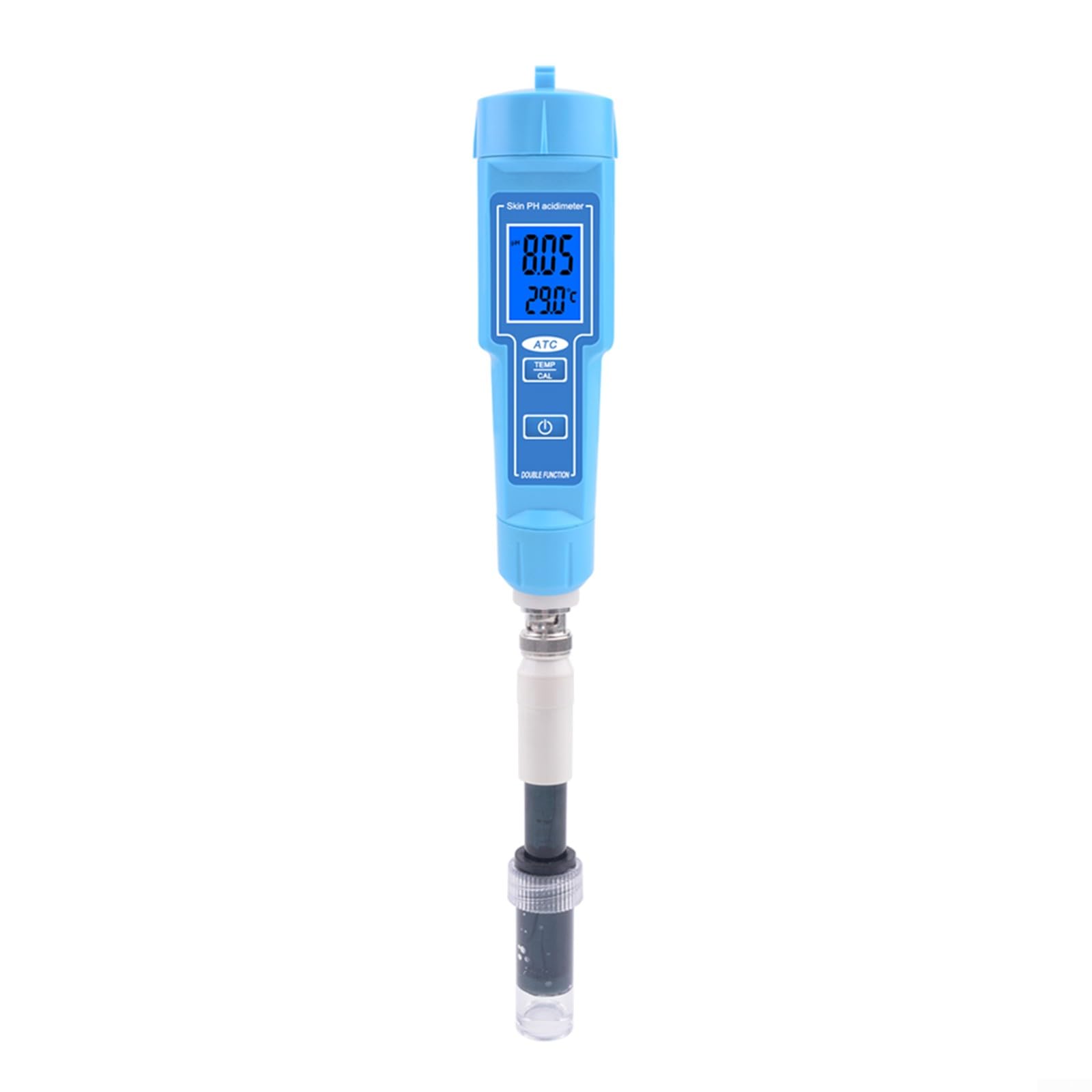 Misuratore di pH, misuratore di pH, termometro LCD per acqua, cibo, suolo, frutta, carne, laboratorio, acidità digitale