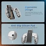 ALAFLY Charging Grip Stand for Nintendo Switch 2 for Joy-Con [Play While Charging] Portable Joy Con Controller Grip Charger with Indicators for Switch2, Transparent black