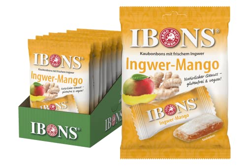 IBONS Kaubonbons 10 x 92 g (Ingwer-Mango)