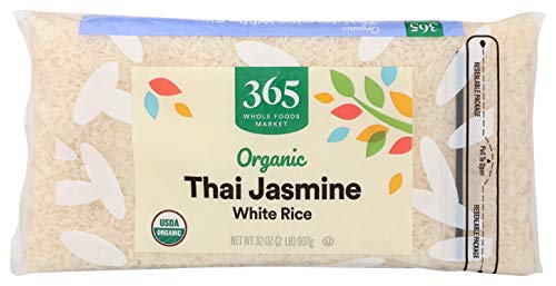 365 by Whole Foods Market, Organic Long Grain Rice, White Thai Jasmine, 32 Ounce