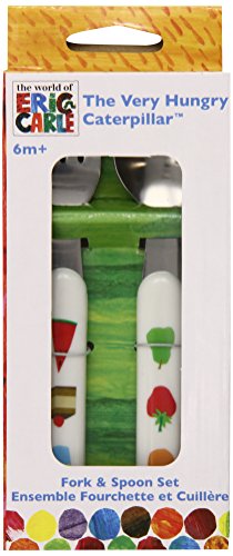 Eric Carle The Very Hungry Caterpillar Utensil Set Fork & Spoon