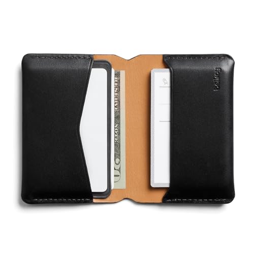 Bellroy Under Cover (slimline leather card wallet/holder with card storage, quick access slot, plus space for folded bills) - Black2