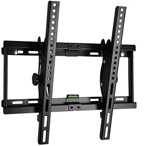 Happyjoy ±15° Tilting TV Wall Mount Bracket for 23-55 Inch Samsung Sony LG VIZIO Sharp LED/LCD/Plasma TVs Max VESA 400mmx400mm,165lbs Capacity Super Strong with Bubble Level Included