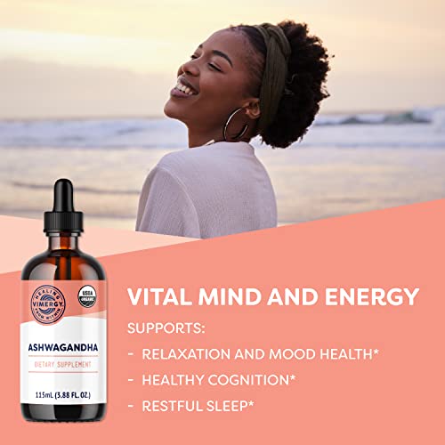Vimergy USDA Organic Ashwagandha 10:1 (115 ml)