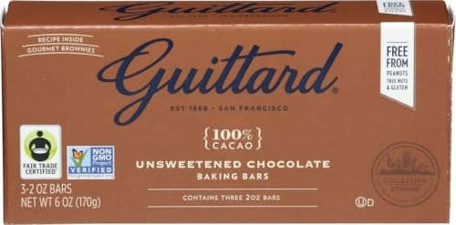 Guittard, Bar Chocolate Baking Unsweetened Gluten Free, 6 Ounce