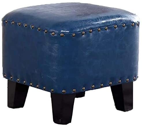 Repose-pieds ottoman avec pieds en bois stables support 200kg