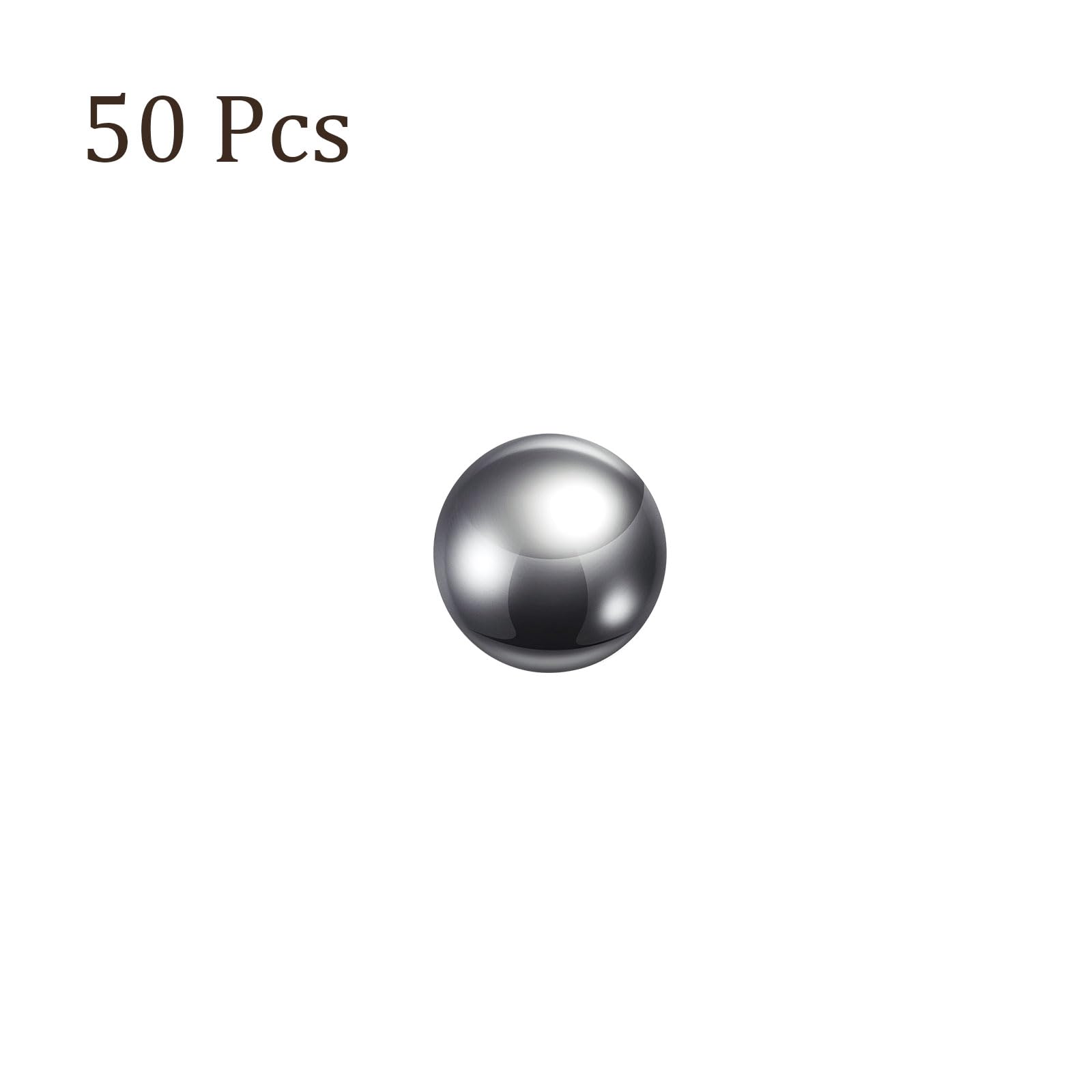 50pcs Précision Billes - [15mm] Carbone Acier pour Roulements Vannes Utilisation, Solide