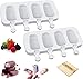 Dohldp Stampi ghiaccioli in Silicone, 2 Set Stampi per Gelato con 50 Bastoncini, gelatiere per Alimenti Senza BPA, stampi per Gelato al Cioccolato congelato Fai da Te per Bambini Adulti