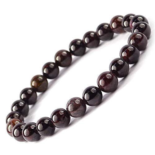 Image of Certified Natural Crystal Stone 8 mm Round Beads Bracelet for Men & Women | Reiki Charged Gemstone Bracelet | Multiple Stone Variants Available