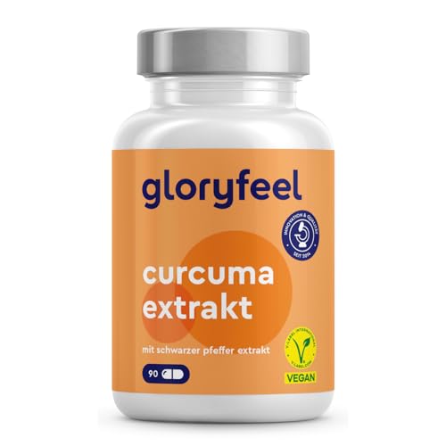Curcuma Extrakt 17000mg*- 95% Extrakt, Höchster Curcumin Gehalt - Mit Bio Kurkuma Pulver + Schwarzer Pfeffer + Piperin - Vegan, laborgeprüft, ohne Zusätze in Deutschland hergestellt