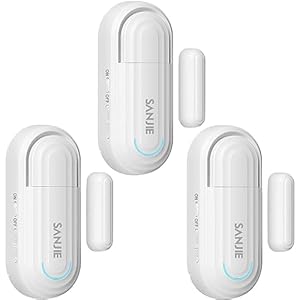 Door Alarms for Kids Safety Home Security Volume Ajustable Door Open Alarm Sensor Window Alarm 0-120 dB with 4 Modes Open Alarm/Close/Dingdong/Reminder Burglar Alarm for Pool Office Business Shop