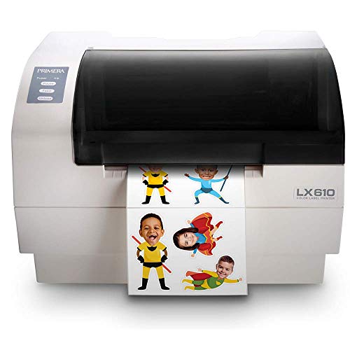 Image of Primera LX610 Color Inkjet Label Printer with Plotter Cutter 74541 - Print and Cut Any Label Shape or Size in One Machine. Prints Up to 5 Inches Wide