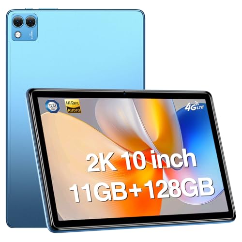 DOOGEE T10S 10 Inch Tablet, 11GB RAM+128GB ROM(TF 1TB), 6600mAh