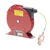 Reelcraft G 3050 N Spring Retractable Grounding Reel, 50', Nylon Coated Cable