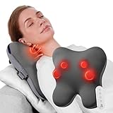 BOB AND BRAD Back Massager with Heat and Remote, EZBack Plus Shiatsu Massage Pillow with 3 Level,...