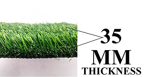 Image of 35 Mm Artificial Grass Mats Rectangular Carpet for Balcony (4 X 28 Feet)
