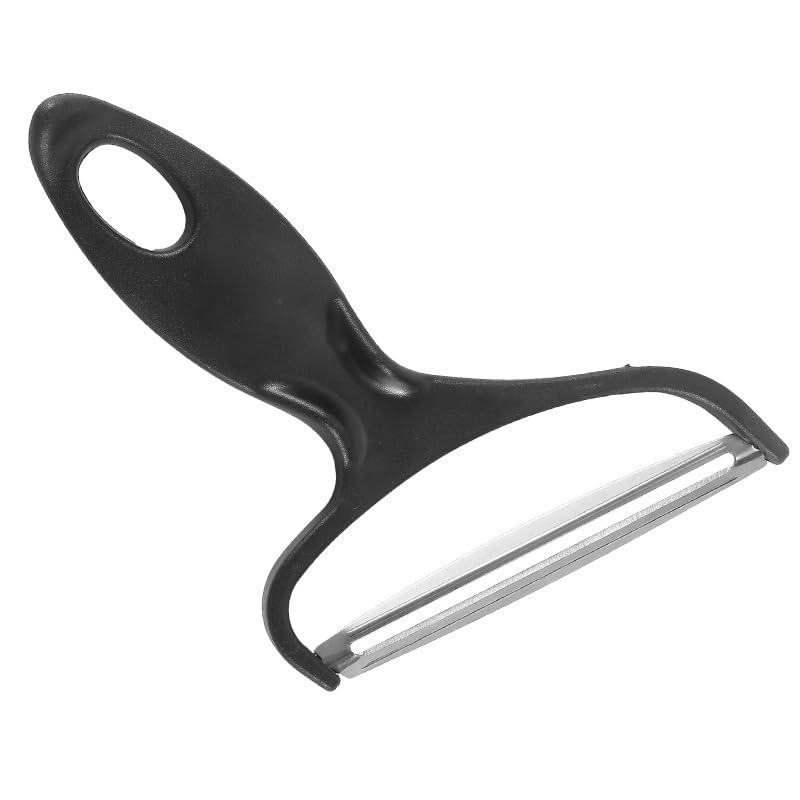Pelador de verduras negro grande para cocina, cuchillas giratorias de acero inoxidable de gran tamaño, trituradora de verduras ancha en Y para repollo, lechuga, juliana, hogar y cocina
