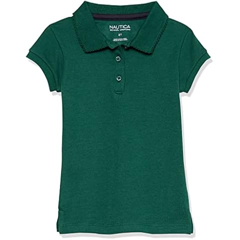 Nautica Girls Short Sleeve Polo Shirt - Green Cover