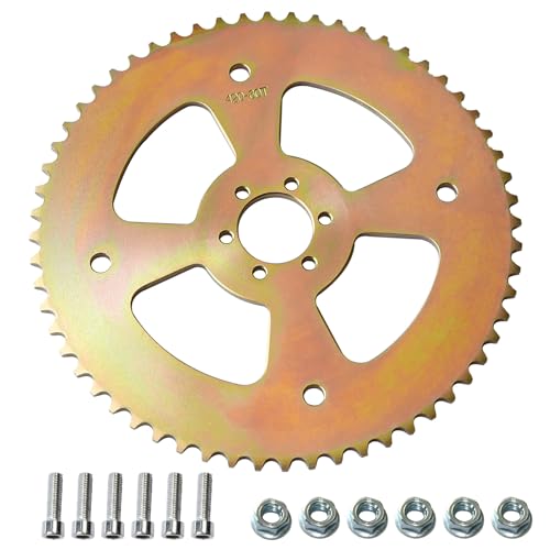 Image of JNDO Mini Bike Sprocket 60T 420 Chain 6 Hole High Torque Rear Sporcket for Coleman CT100U B100 Baja Doodle Bug DB30 Monster Mega Moto Motovox MBX10