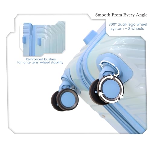 Image of The Wonder Luggage Trolley Bags | 360 Disc Spinner Wheels | Polycarbonate Expandable Suitcase, Lightweight Durable Hard Shell, TSA Type Lock, 360 Disc Spinner Wheels