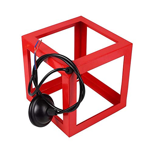 wanked creativo colgante Leuchten geométrico lámpara pantalla Cube estilo plafón sombra nórdicos E27 base iluminación de espacio iluminación de techo AC110  240 V sin Pera