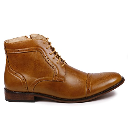 Metrocharm MC123 Men's Cap Toe Lace up Dress Casual Ankle Boot2