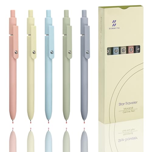 Set de 5 bolígrafos gel escritura suave 0.5mm