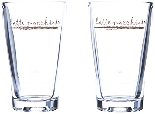 WMF Barista Juego de 2 Vasos Latte Machiatto, Cristal, Vidrio